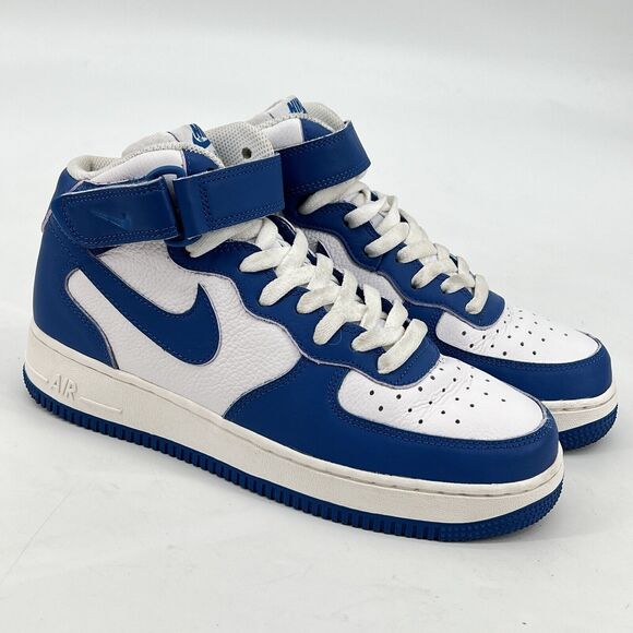 Nike WMNS Air Force 1 ‘07 Mid Military Blue White Purple Women's 9 DX3721 100 - Picture 1 of 15